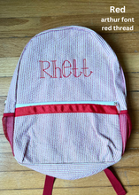 Load image into Gallery viewer, FULLSIZE Seersucker Backpack