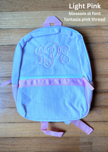 Load image into Gallery viewer, FULLSIZE Seersucker Backpack