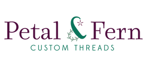 Petal & Fern Custom Threads logo