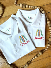 Load image into Gallery viewer, Collared Polo with Personalized Left Chest Embellishment
