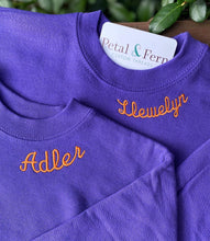 Load image into Gallery viewer, Youth Hanes Crewneck Sweatshirt with Name or Monogram