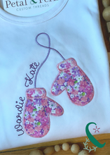 Load image into Gallery viewer, Winter Mittens Applique (Long sleeve or Short sleeve)