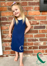 Load image into Gallery viewer, Racer Back Dress with Floral Personalization (Special Order)