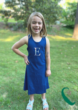 Load image into Gallery viewer, Racer Back Dress with Floral Personalization (Special Order)