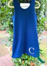 Load image into Gallery viewer, Racer Back Dress with Floral Personalization (Special Order)