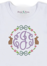 Load image into Gallery viewer, Bunny and Tulip Monogram Frame