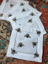 Load image into Gallery viewer, Scattered Bee Cocktail Napkins