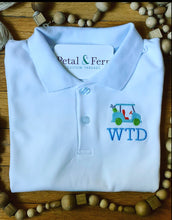 Load image into Gallery viewer, Collared Polo with Personalized Left Chest Embellishment