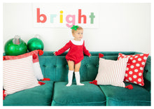 Load image into Gallery viewer, Corduroy Bishop Bubble or Dress with Bow Frame Monogram