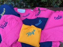 Load image into Gallery viewer, Youth Hanes Crewneck Sweatshirt with Name or Monogram