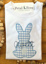 Load image into Gallery viewer, Bunny Gingham Applique (Boy)