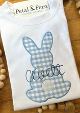 Load image into Gallery viewer, Bunny Gingham Applique (Boy)