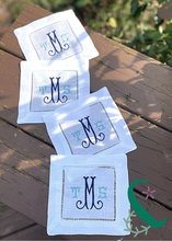 Load image into Gallery viewer, Monogrammed Cocktail Napkins