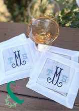 Load image into Gallery viewer, Monogrammed Cocktail Napkins
