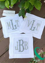 Load image into Gallery viewer, Monogrammed Cocktail Napkins