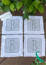 Load image into Gallery viewer, Monogrammed Cocktail Napkins