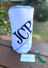 Load image into Gallery viewer, Hooded Towel with Name or Monogram 32"x 32"