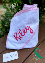 Load image into Gallery viewer, Hooded Towel with Name or Monogram 32"x 32"