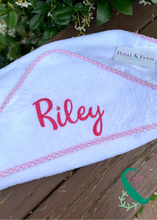 Load image into Gallery viewer, Hooded Towel with Name or Monogram 32"x 32"