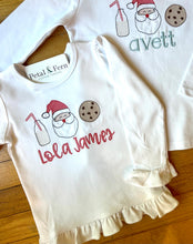Load image into Gallery viewer, Santa &amp; Cookies (Girl)
