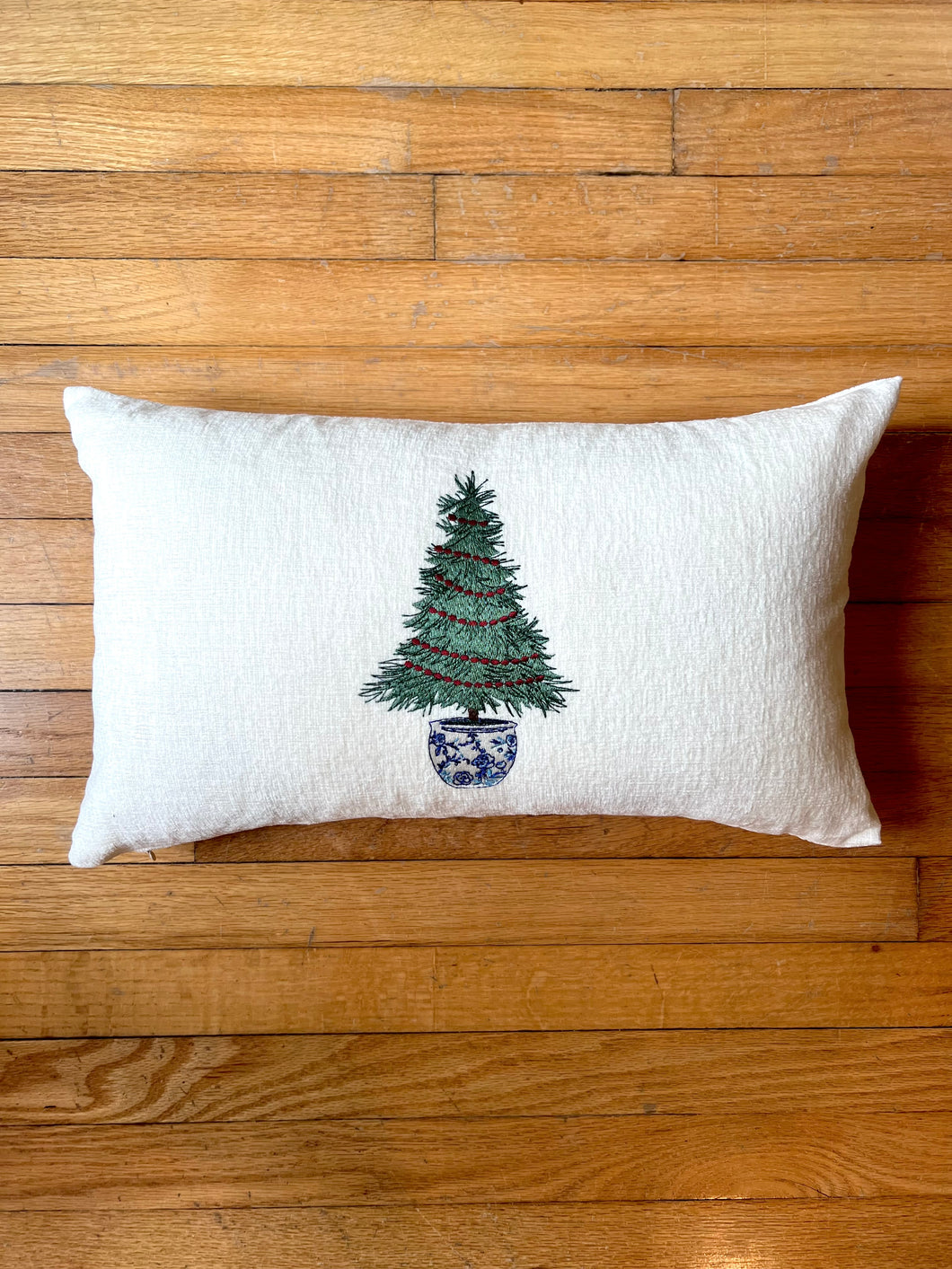 Chinoiserie Christmas Pillow