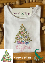 Load image into Gallery viewer, Vintage Christmas Tree Onesie (Long sleeve or Short sleeve)
