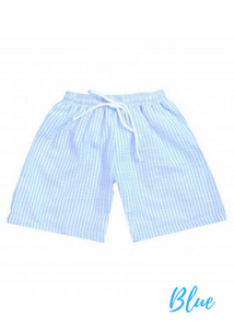 Seersucker Swim Trunks