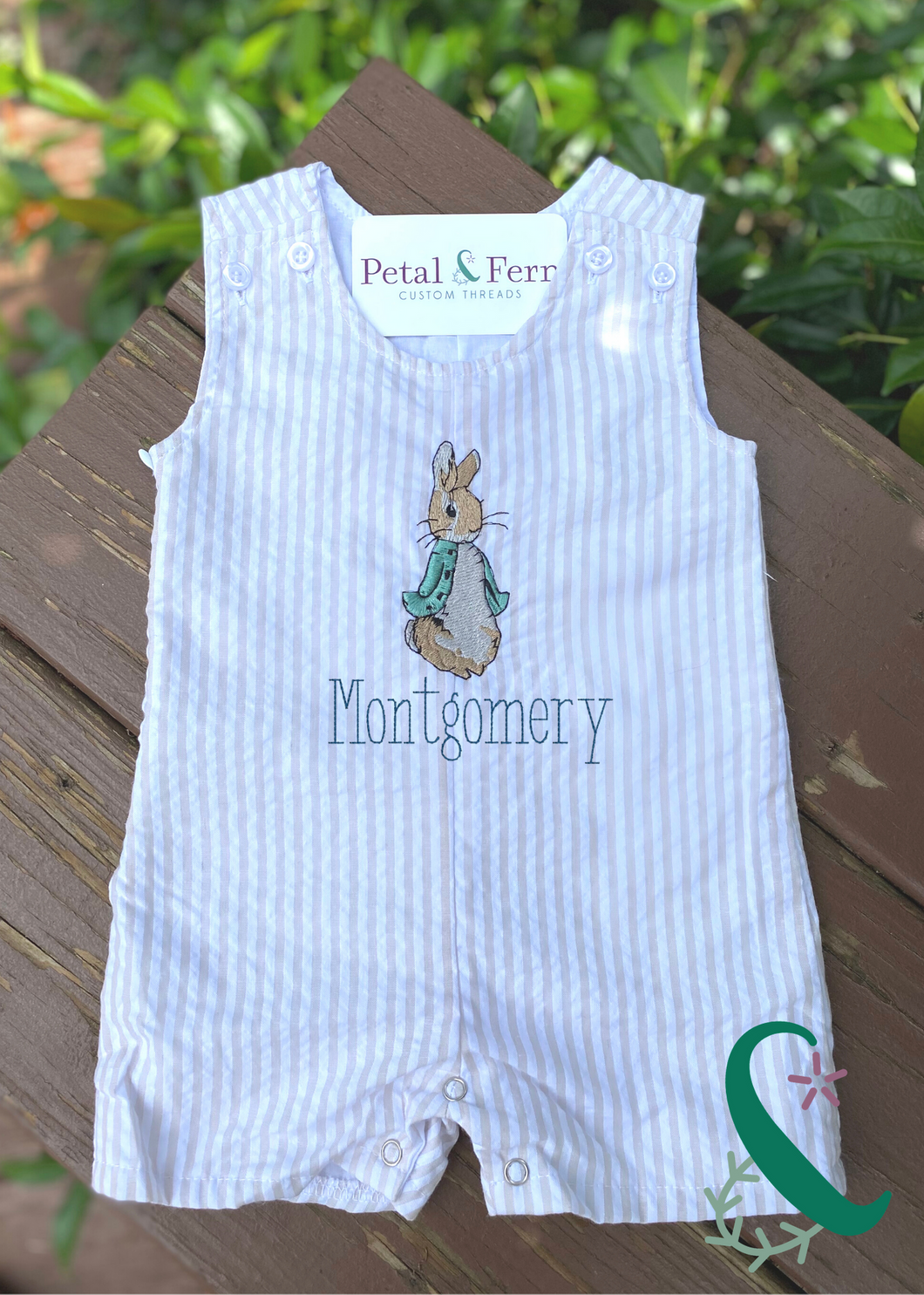 Peter Rabbit Seersucker Jon Jon