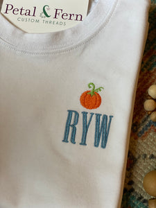 Crewneck with Personalized Left Chest Embellishment