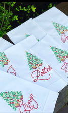 Load image into Gallery viewer, Christmas Tree Linen Tea Towel
