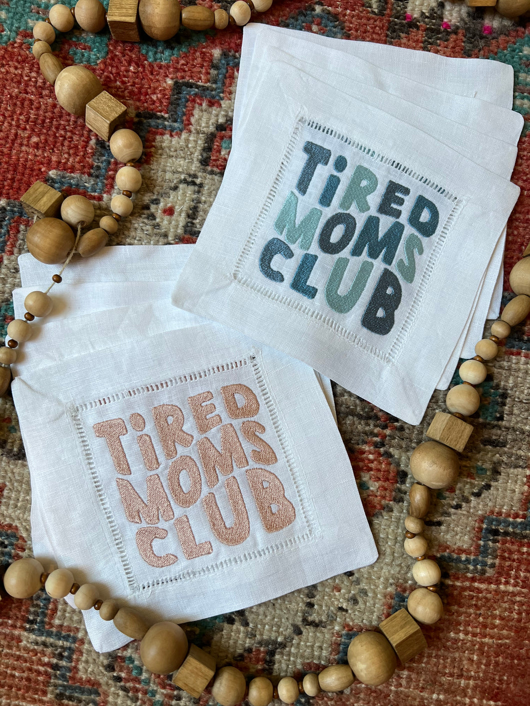 Tired Moms Club Cocktail Napkins