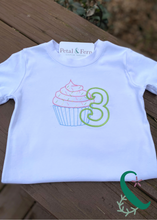 Load image into Gallery viewer, Birthday Cupcake Crewneck - Number Customizable
