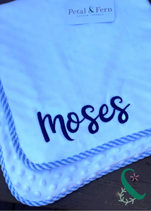 Variety of Baby Blankets with Name or Monogram