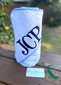 Hooded Towel with Name or Monogram 32"x 32"