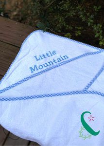 Hooded Towel with Name or Monogram 32"x 32"