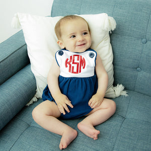 Knit Sunsuit with Monogram or Name (Special Order)